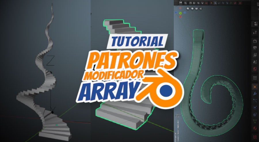 Patrones con el modificador array de Blender