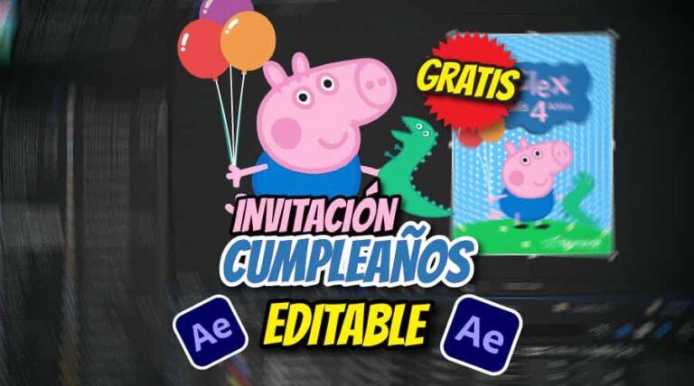 Invitación cumpleaños Peppa pig Miniaturas